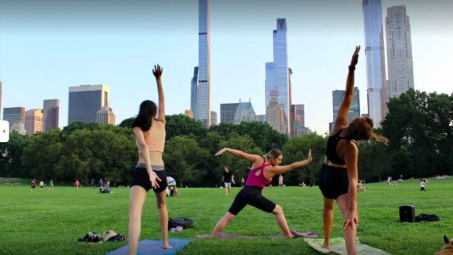 Central Park: Highest Rated Yoga Class in New York City! - Meeting Le Pain Quotidien, Sheep Meadow, and the 69th Street Entrance