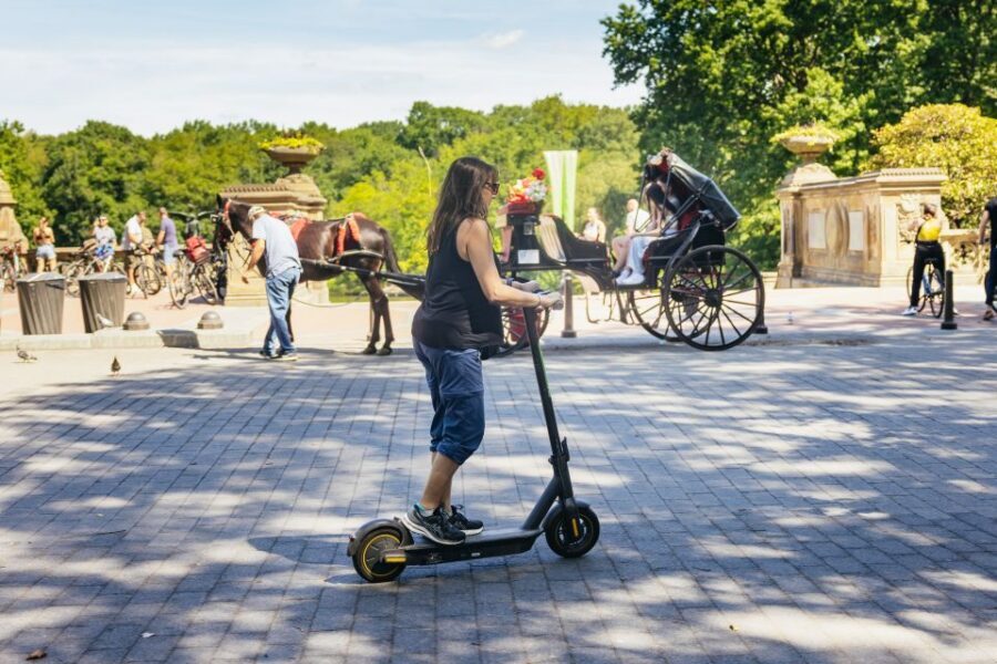 New York City: Central Park Electric Scooter Tour - Bethesda Fountain: the first stop that sets the tone
