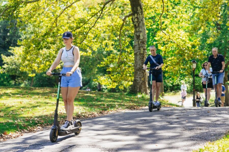 New York City: Central Park Electric Scooter Tour - Passing the Reservoir and rolling into the calmer zones
