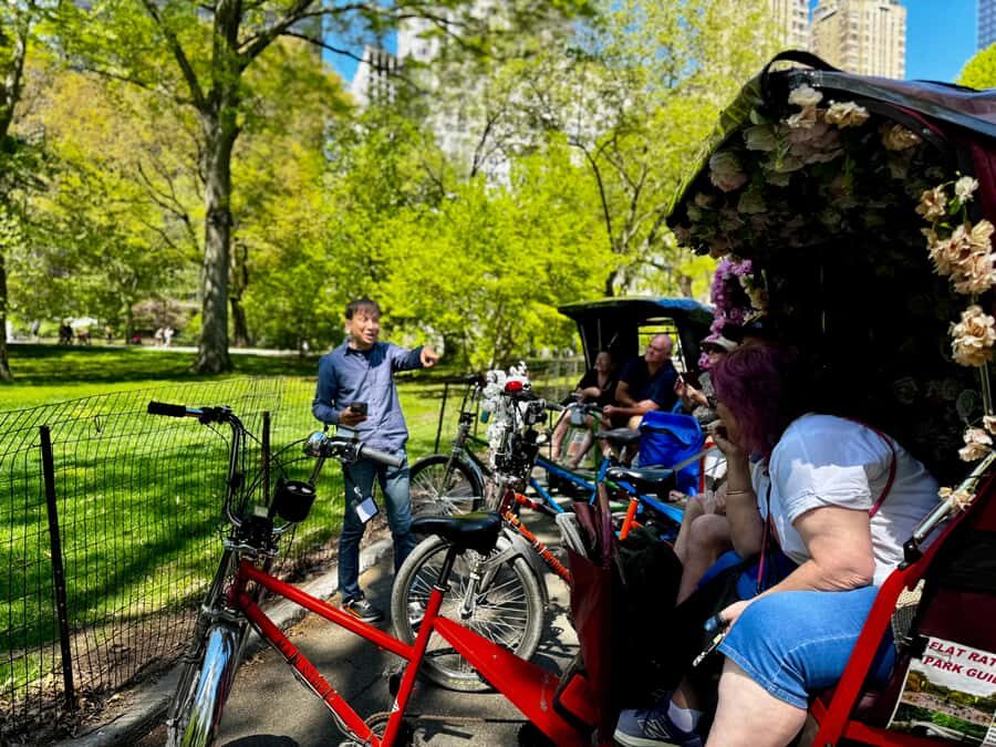 NYC: Central Park Storytelling Pedicab Tour with Theater - From The Mall and Literary Walk to Bethesda Fountain’s Stage Spotlight