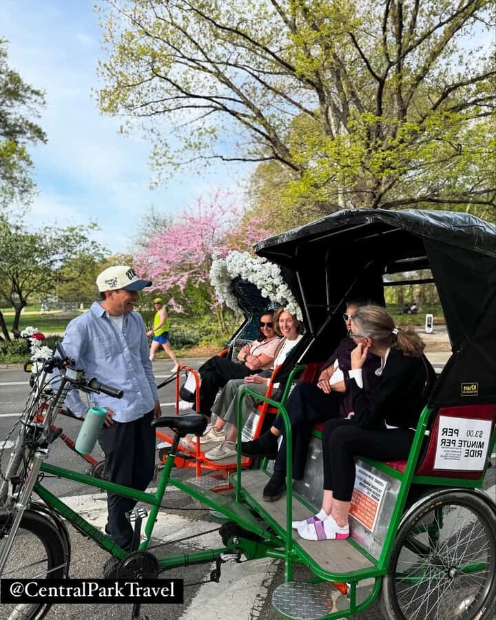 NYC: Central Park Storytelling Pedicab Tour with Theater - Cherry Hill, Bow Bridge, and Strawberry Fields