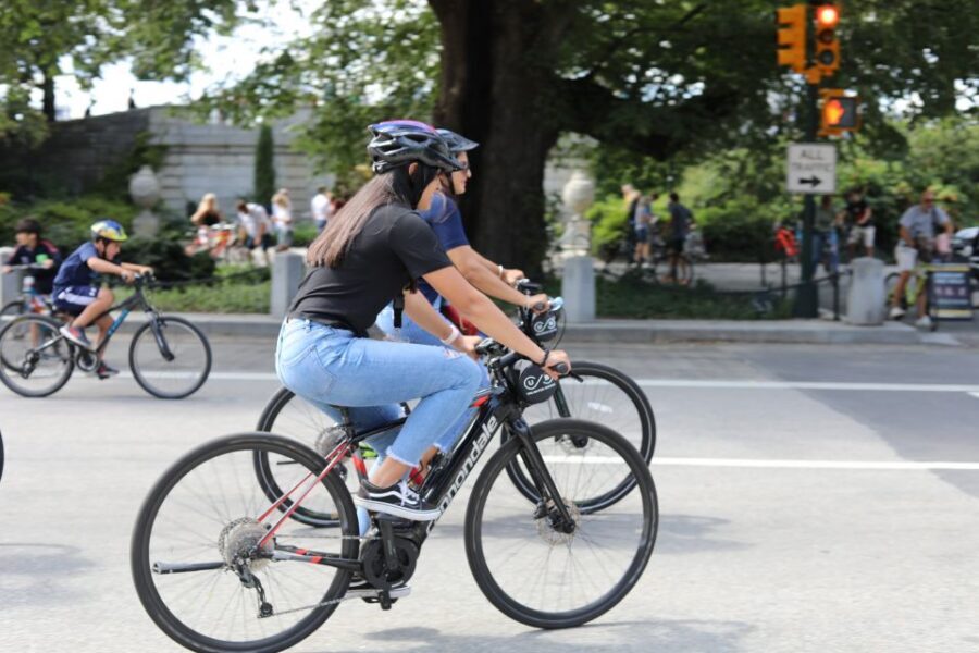 NYC: E-Bike Rental for Central Park and Downtown - Getting the e-bike at Unlimited Biking on 56 W 56th St