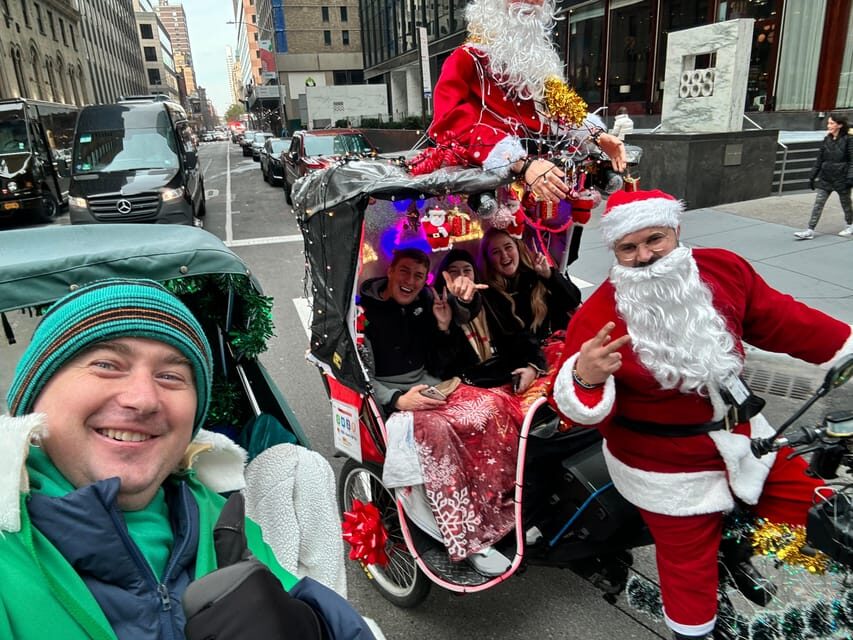NYC: Elf & Home Alone 2 Locations Central Park Pedicab Tour - Meeting at 1411 6th Ave: Easy Start, Clear Vibe