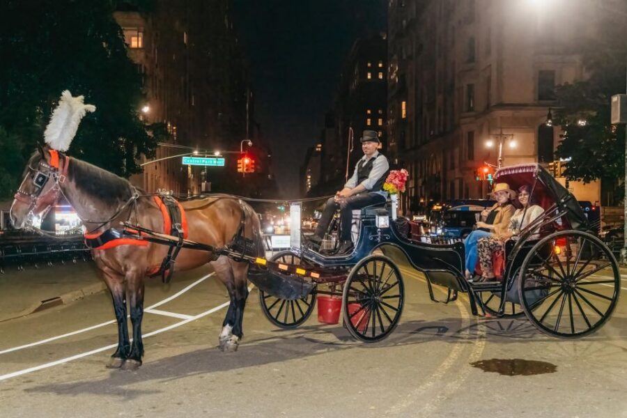 NYC MOONLIGHT HORSE CARRIAGE RIDE through Central Park - Meeting Top Hat NY and the small details that make it comfortable