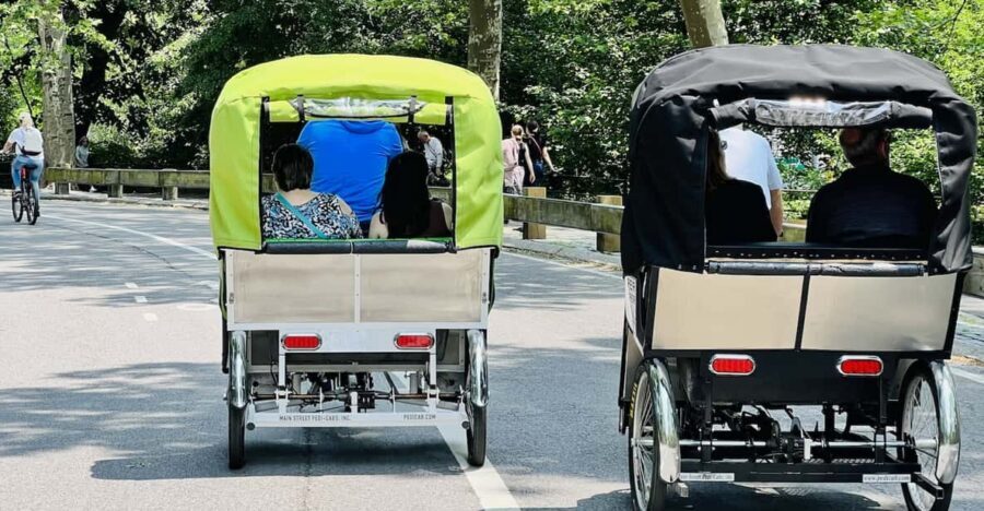 NYC: Private Central Park Pedicab Tours / PICKUP FROM MUSEUM - Your 1-hour plan: pickup, orientation, cruising, and return