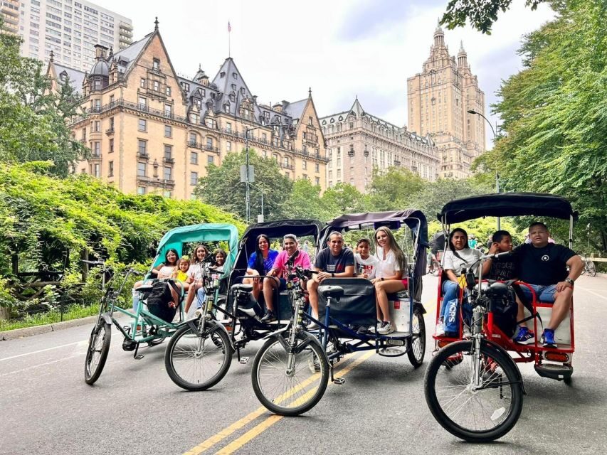 Official Pedicab Movies & TV Shows Tours in Central Park - Early photo stops: Central Park Carousel, Gapstow Bridge, and Wollman Rink